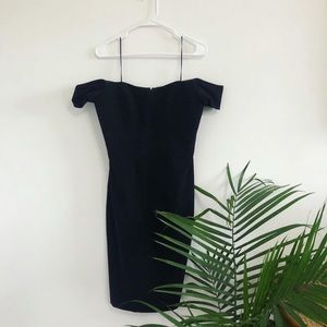 Dress The Population Black Off the Shoulder Dress
